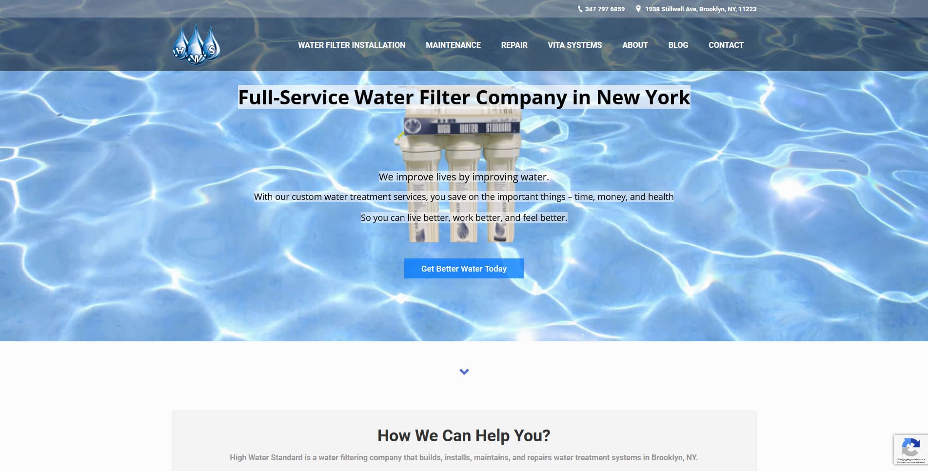 Water Filter Installation Company